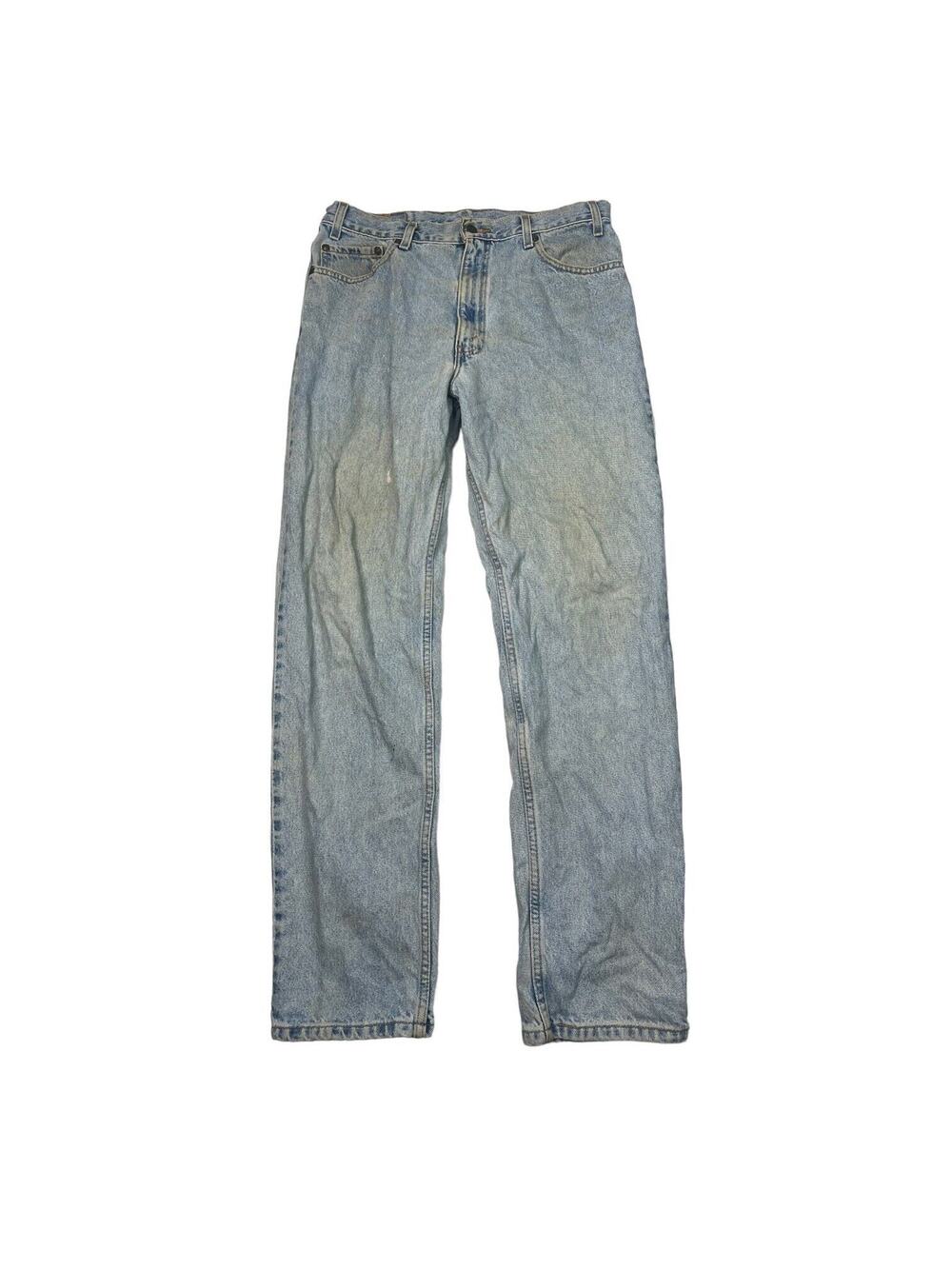 Levi’s VTG 80s 540 Relaxed Straight Jeans Bronze Tab Light Wash FLAW Mens 34x33
